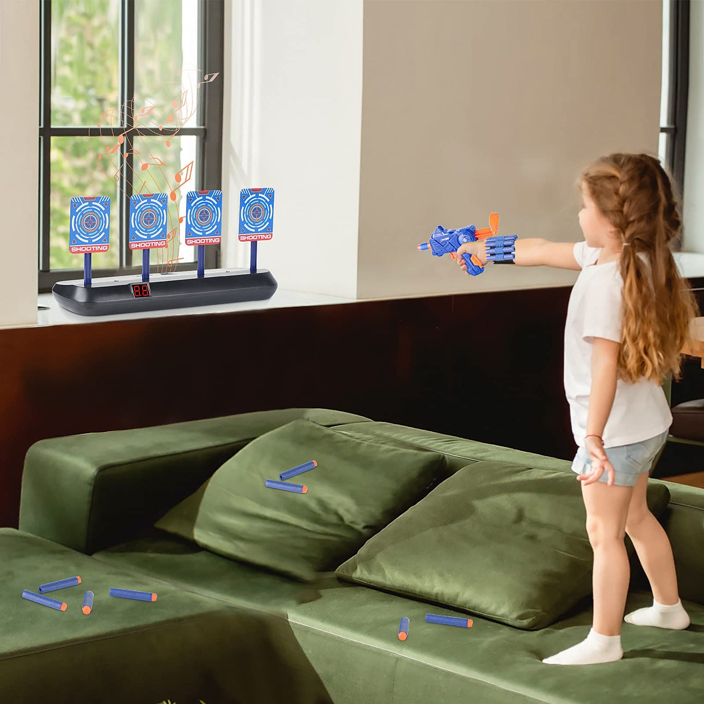 🎯 Cible Électronique Nerf